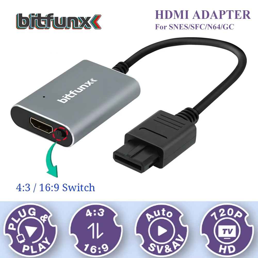 Retro Handheld Console - Bitfunx 720P Svideo / AV To