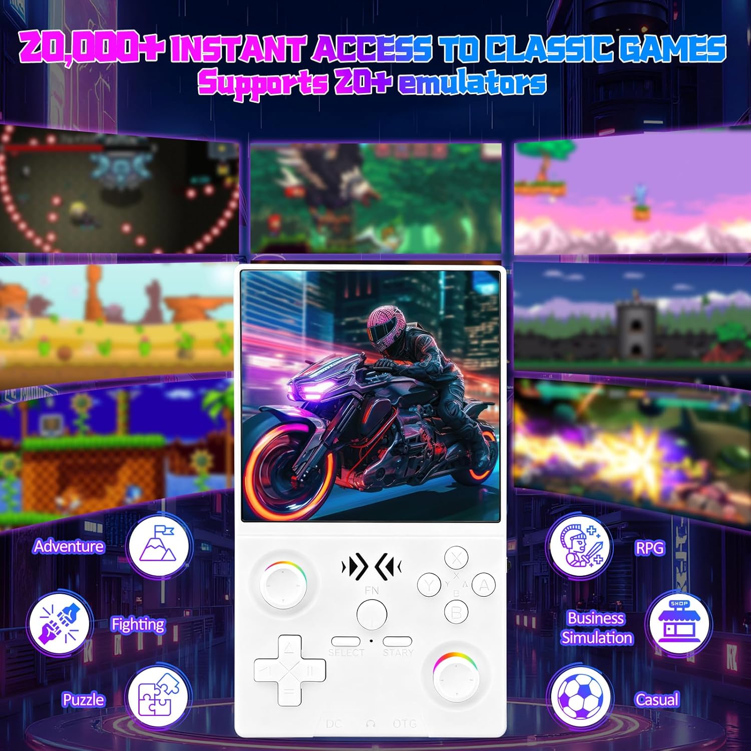 FLLBW XF40V Retro Handheld Gam - Retro Gaming Joystick recension och pris