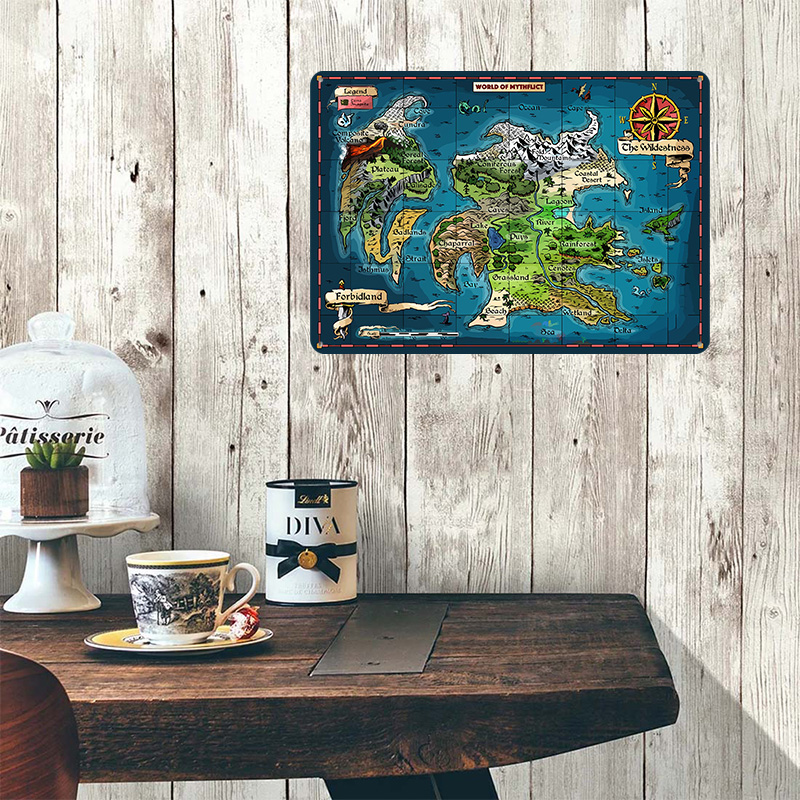 World of Mythflict Fantasy Map - World Of Retro Gaming recension och pris