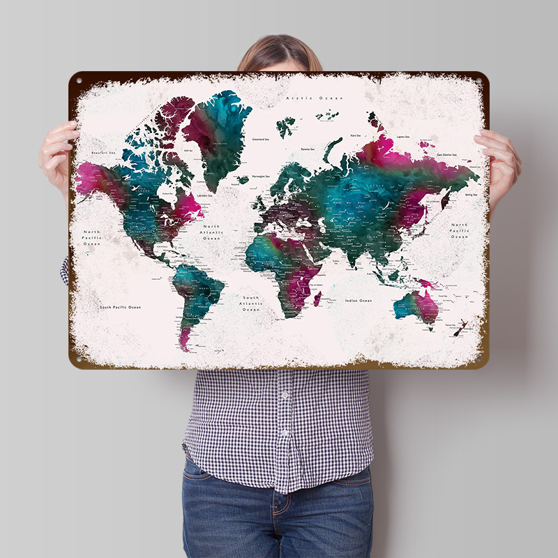 Detailed World Map Iskha Light - World Of Retro Gaming recension och pris