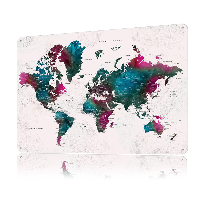 Detailed World Map Iskha Light - World Of Retro Gaming recension och pris