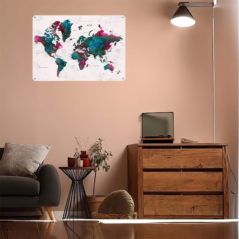 Detailed World Map Iskha Light - World Of Retro Gaming recension och pris