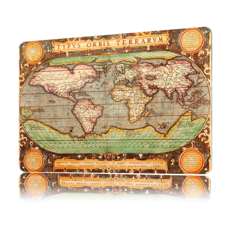 Old Map of the World Printed P - World Of Retro Gaming recension och pris
