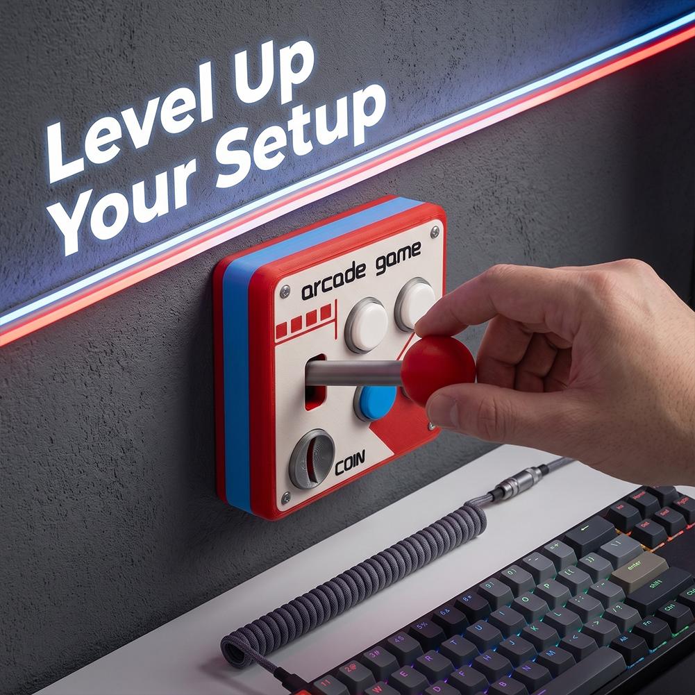 3D Printed Retro Arcade Switch - Retro Gaming Joystick recension och pris