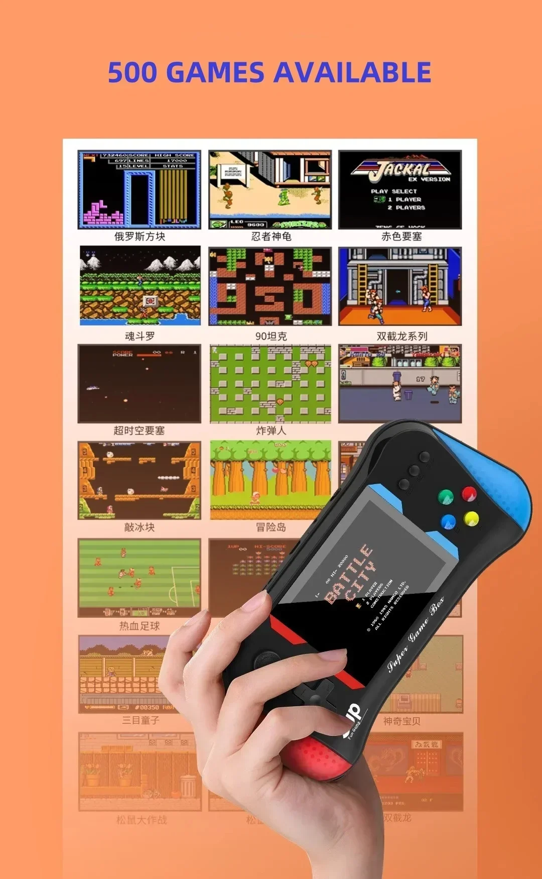 Children's Game Console Palm R - Retro Handheld Console recension och pris