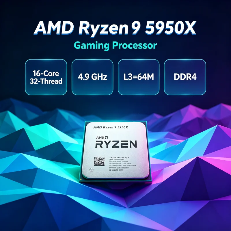 AMD Ryzen 9 5950X 105W Gaming  - Amd Cpu Ryzen 9 recension och pris