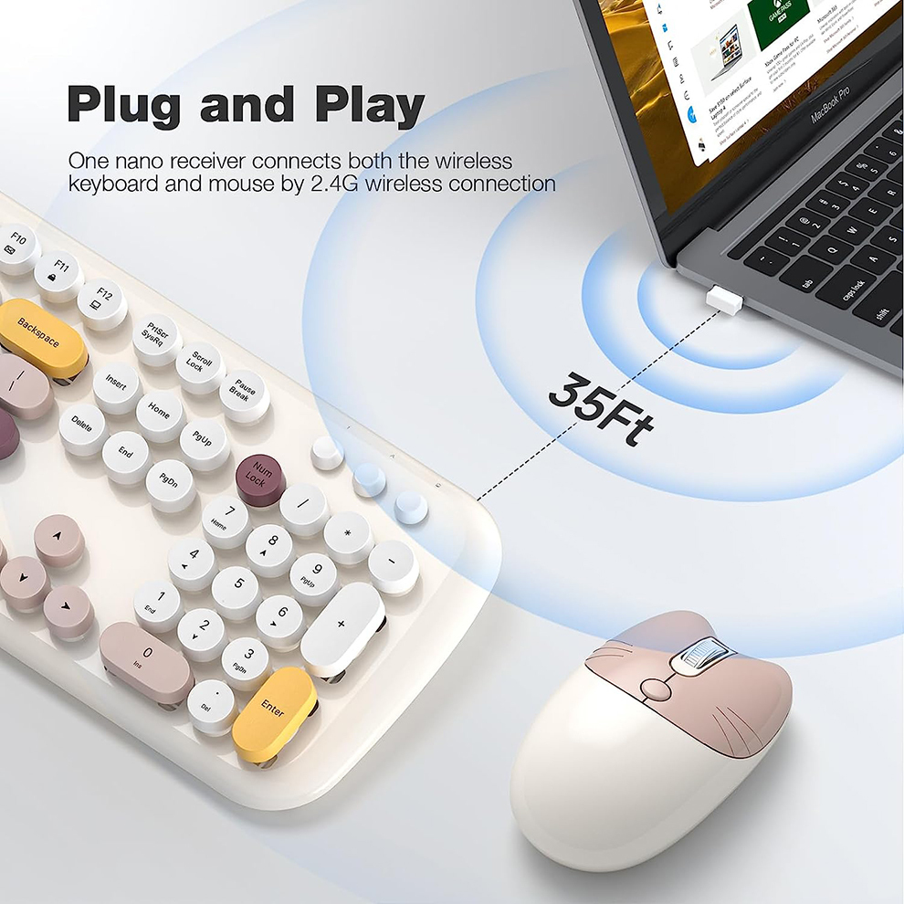 MOFII Wireless Keyboard and Mo - Retro Gaming Kc recension och pris