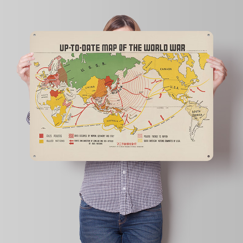 Map Of The World War Personali - World Of Retro Gaming recension och pris