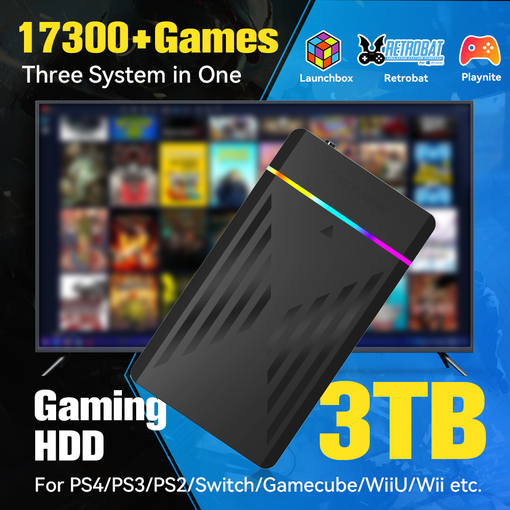 3TB Portable Gaming HDD Launch - Retro Gaming Joystick recension och pris